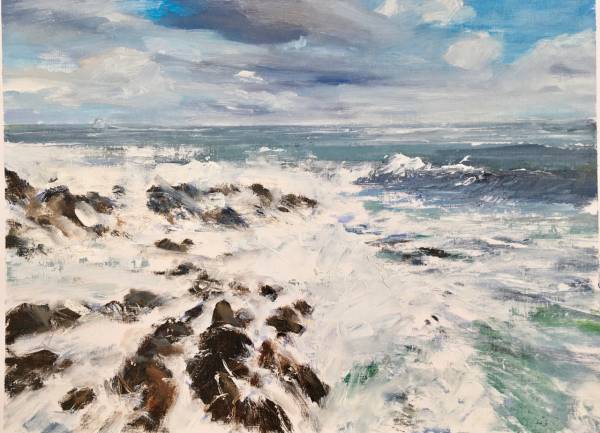 - Oil on Board, Painting by David Rust, measuring 28 x 39 cm (H x W) framed at 47 x 58 cm £750